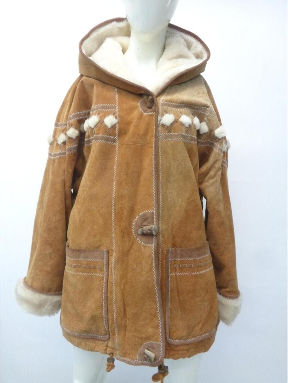 SCRAP ITEM: SUEDE & FAUX FUR COAT
